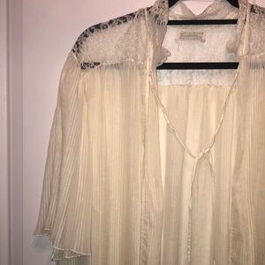 Vintage 1950s barbizon bellaire woven night gown/robe